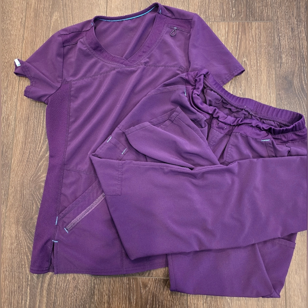 Purple Scrub Set